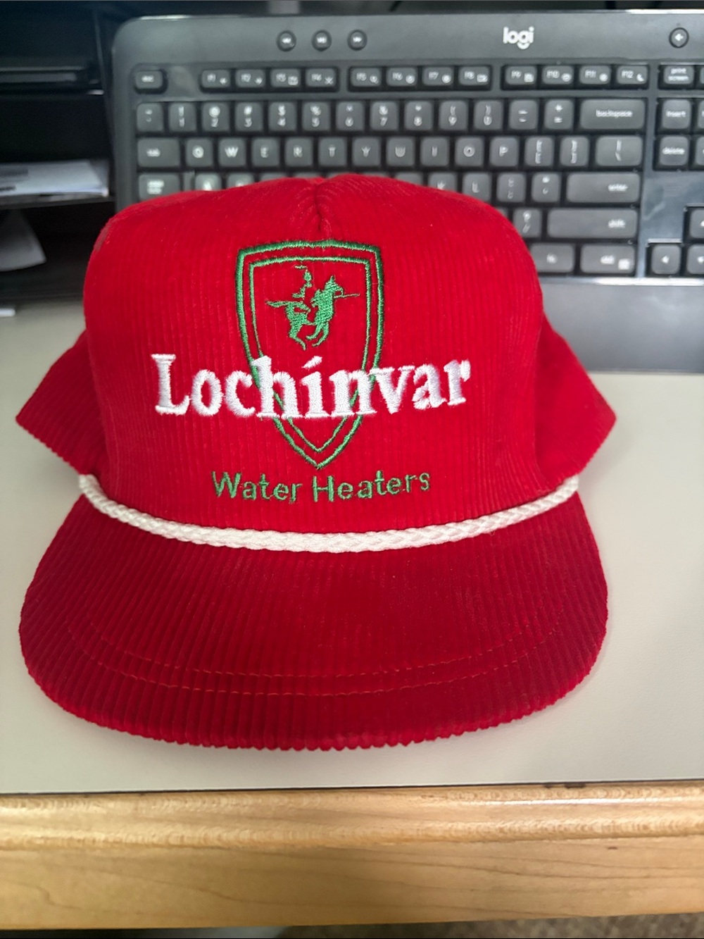 Lochinvar Water Heaters Red Corduroy Rope Cap